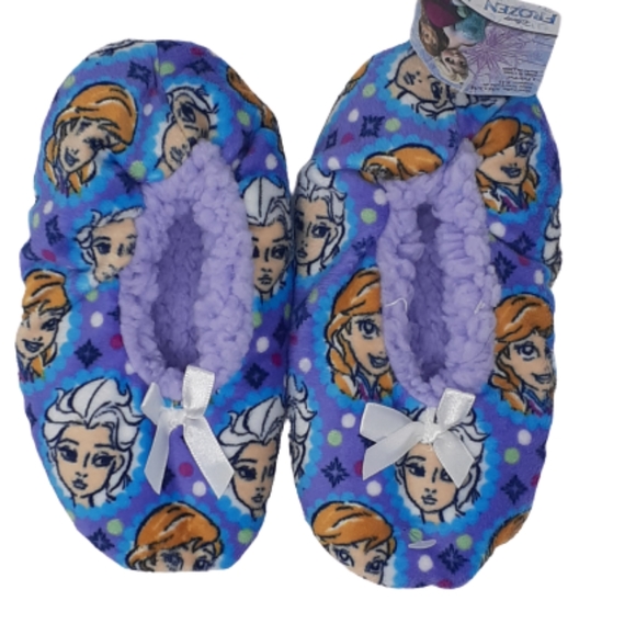 Disney Other - NWT Disney Frozen Fuzzy Slipper Socks with gripp
